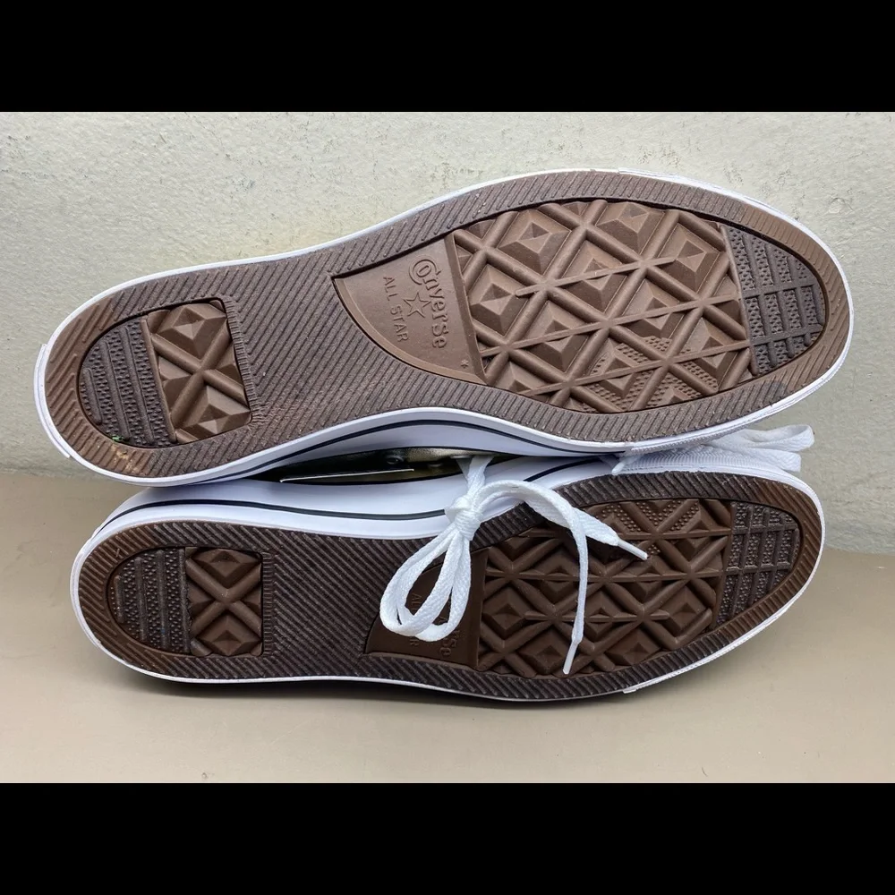 New Unisex Converse All Star CTAS Ox Light Gold/White 153181F Men 11/Women 13 - Picture 4 of 5
